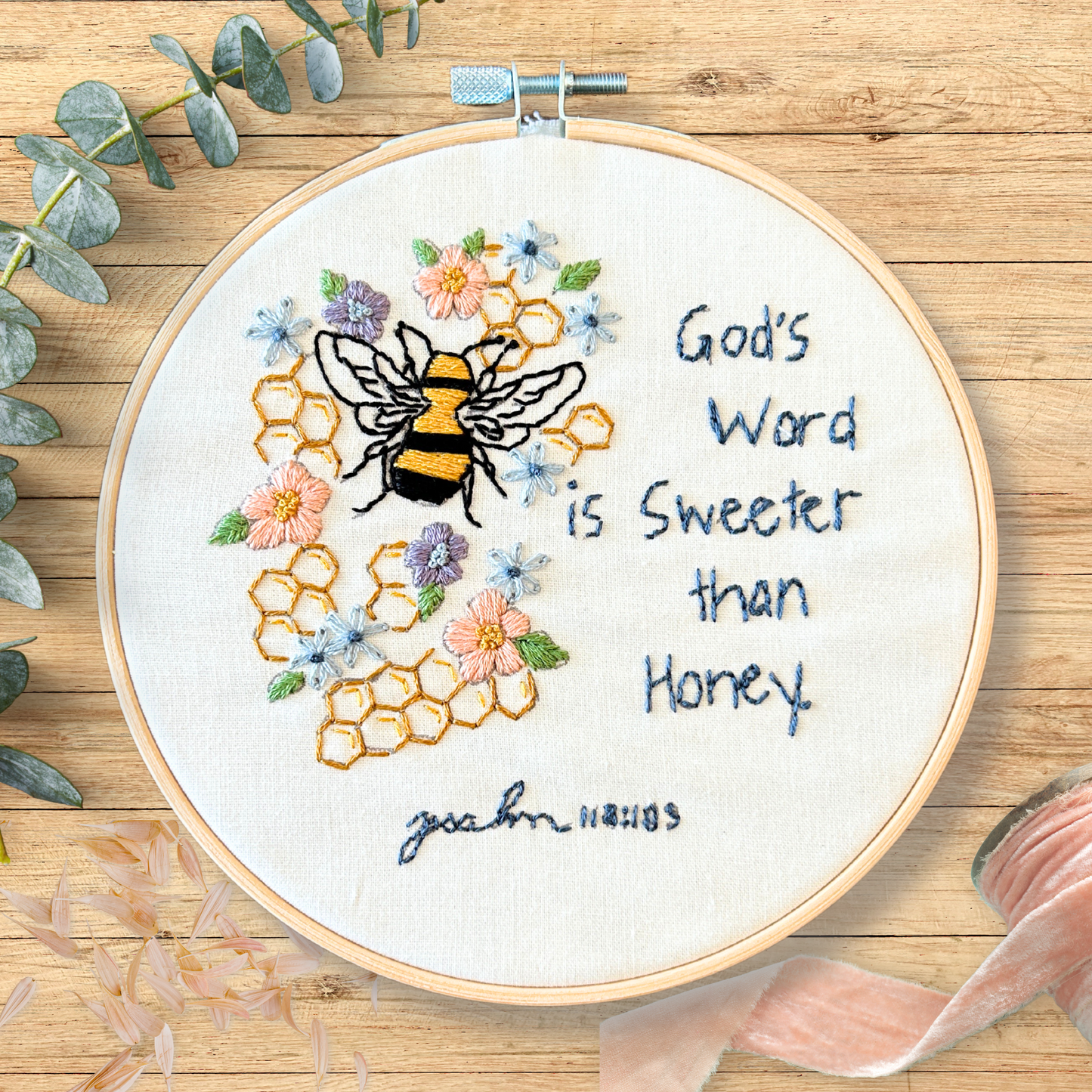 "Sweeter Than Honey" - Embroidery Kit