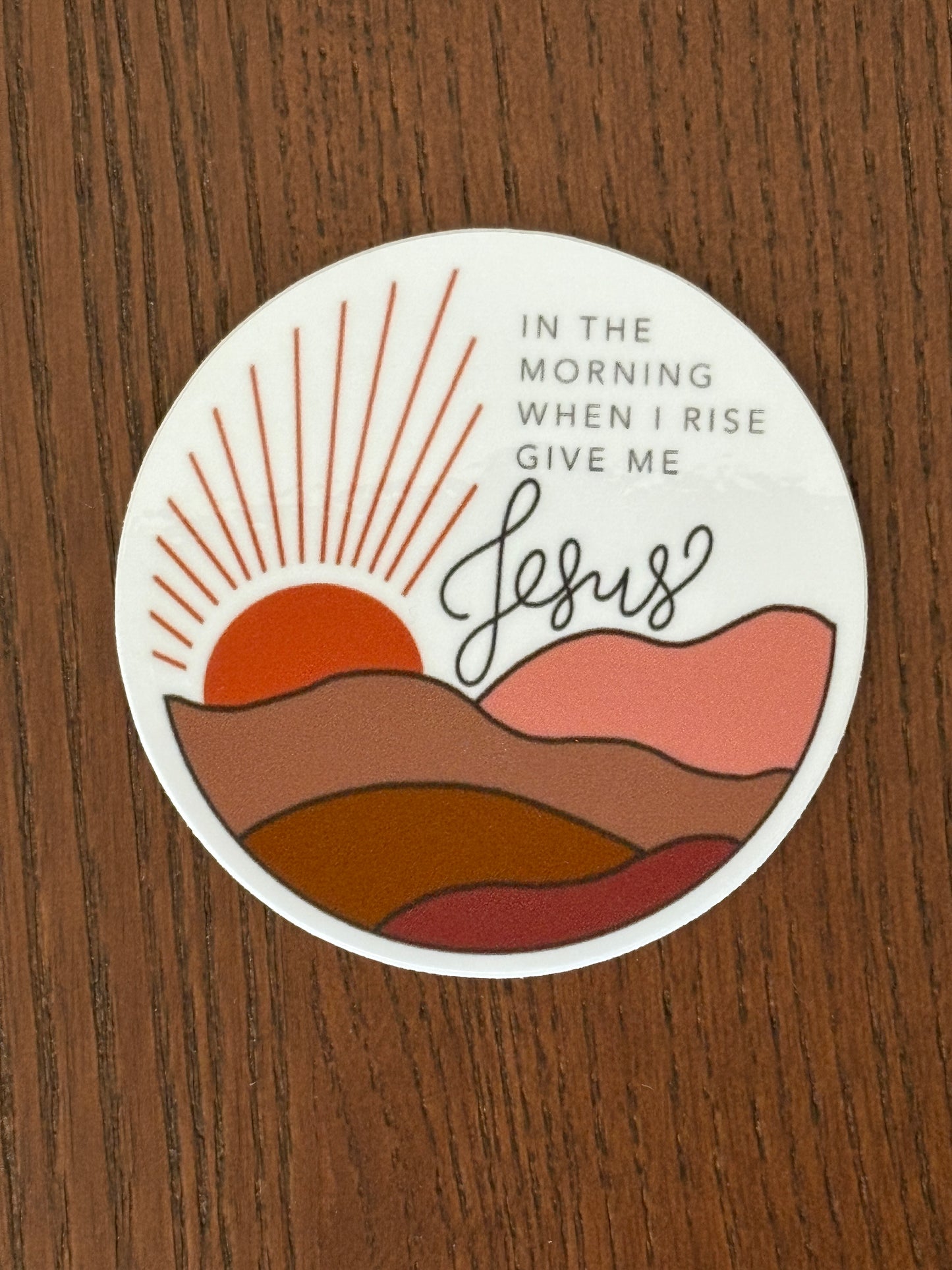 Give Me Jesus Vinyl Sticker – Sunrise Christian Hymn Sticker