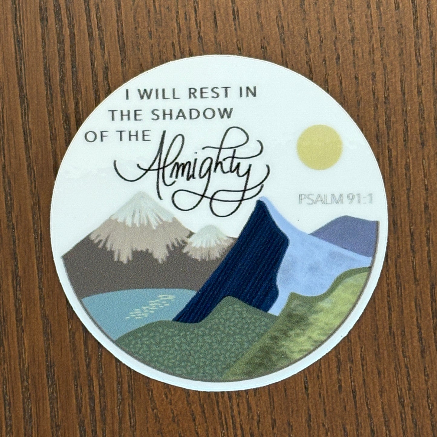 Shadow of the Almighty Sticker – Psalm 91 Vinyl Christian Sticker
