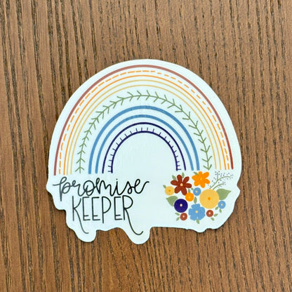 Promise Keeper Sticker – Rainbow Christian Vinyl Sticker