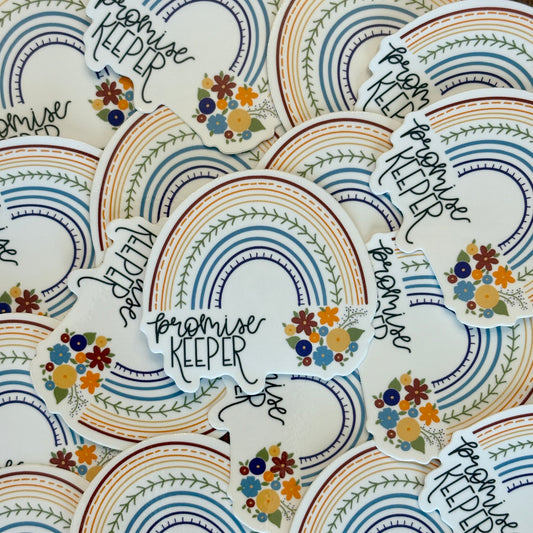 Promise Keeper Sticker – Rainbow Christian Vinyl Sticker