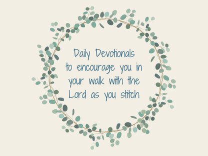 Rooted and Grounded Digital Embroidery Pattern with Devotional | Ephesians 3:17