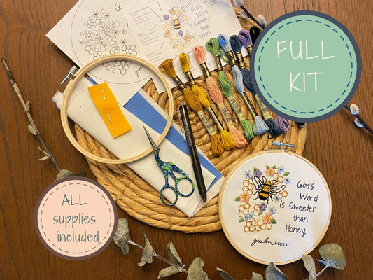 "Sweeter Than Honey" - Embroidery Kit