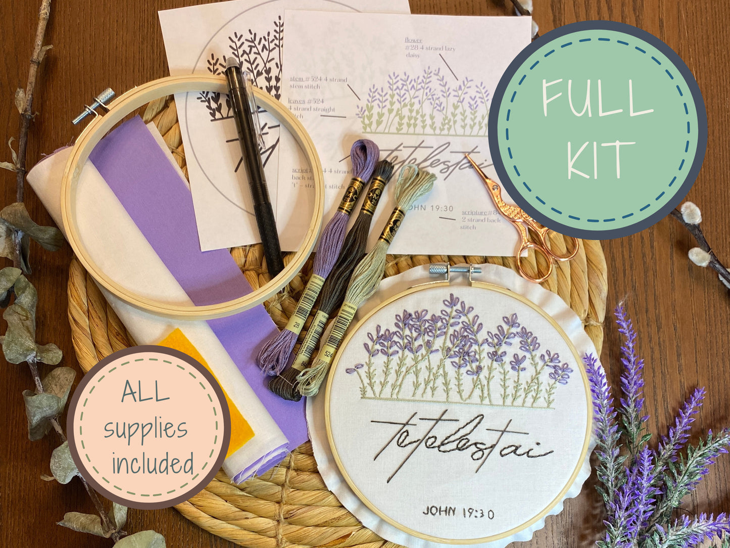 "Tetelestai" Embroidery Kit