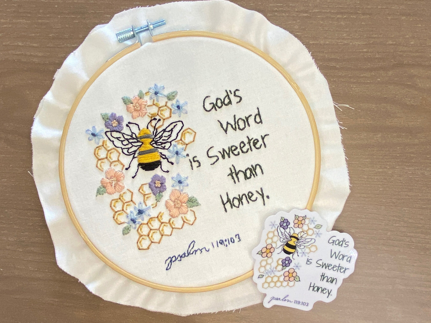 "Sweeter Than Honey" - Embroidery Kit