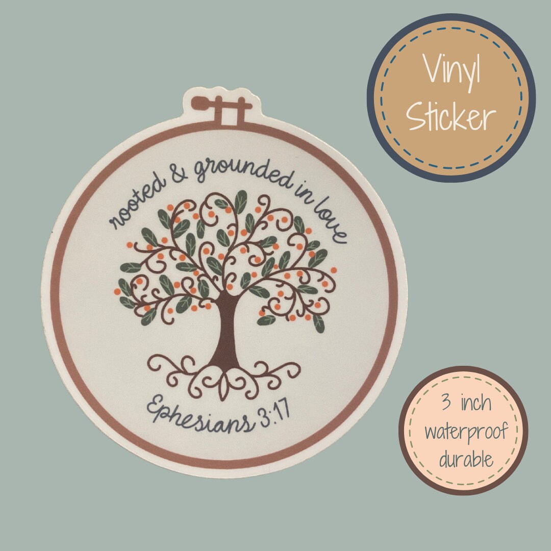 "Rooted and Grounded" Vinyl Sticker