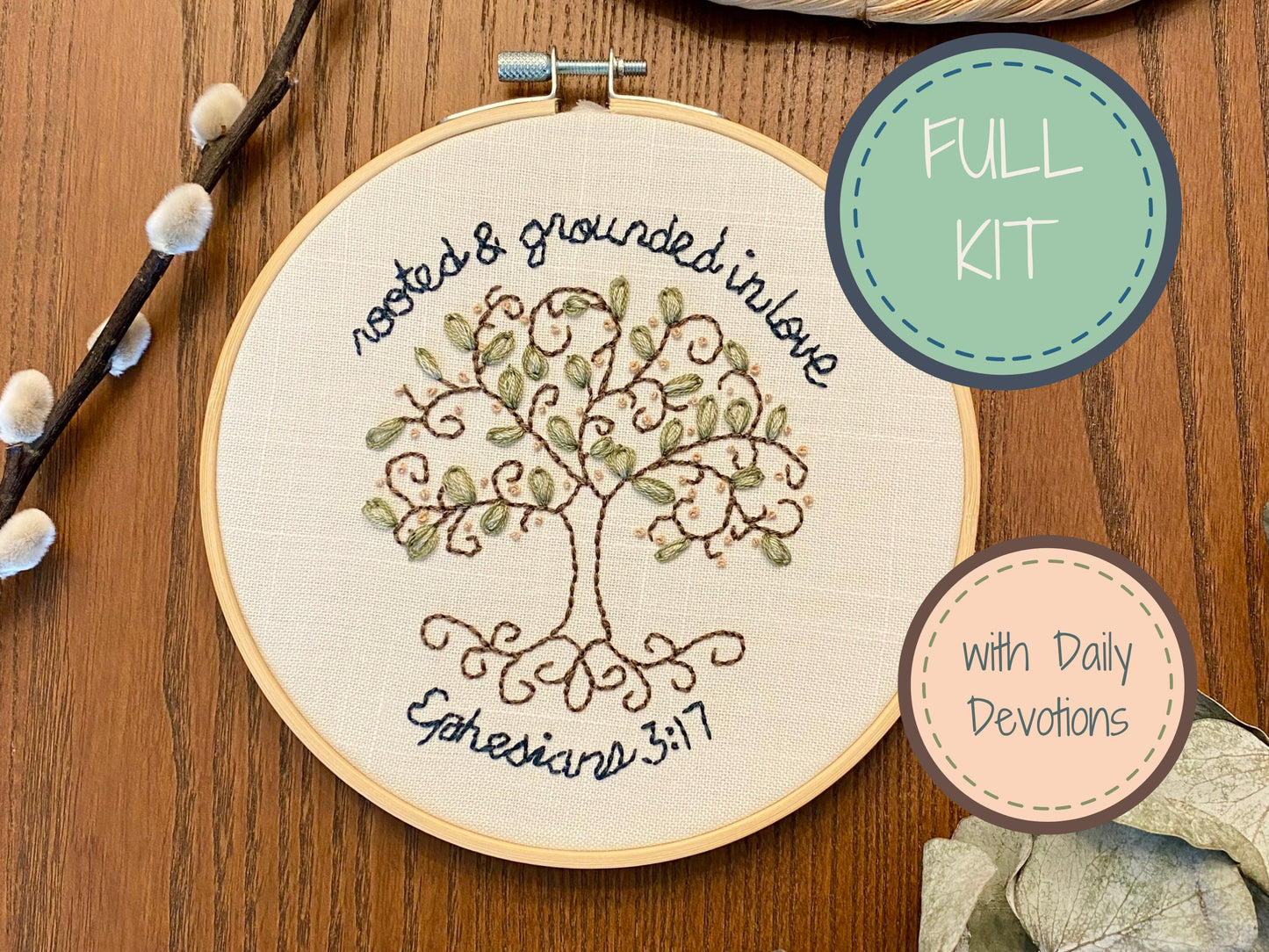 "Rooted and Grounded" Embroidery Kit