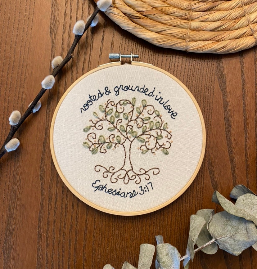 "Rooted and Grounded" Embroidery Kit