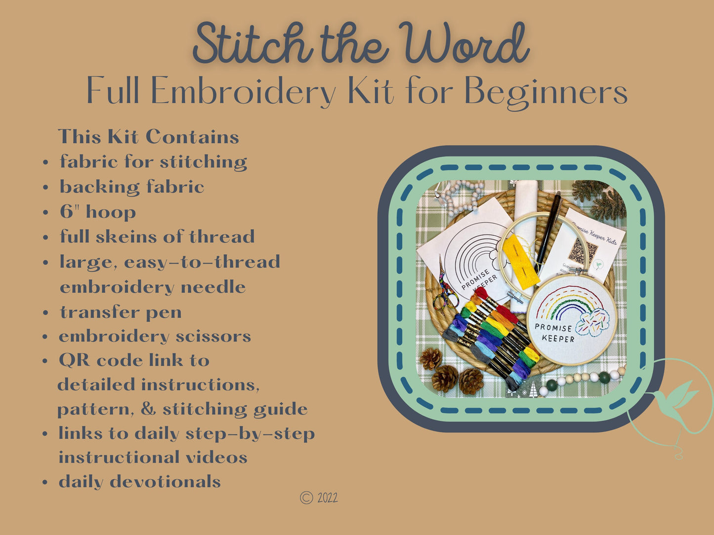 "Promise Keeper" Embroidery Kit