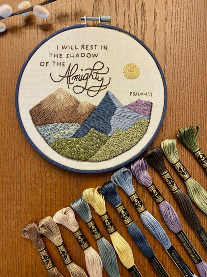 Shadow of the Almighty – Digital Embroidery Pattern + Devotional (Psalm 91)