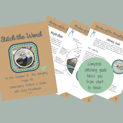 Shadow of the Almighty – Digital Embroidery Pattern + Devotional (Psalm 91)