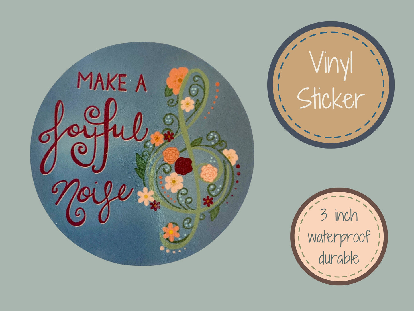 "Make a Joyful Noise" Sticker