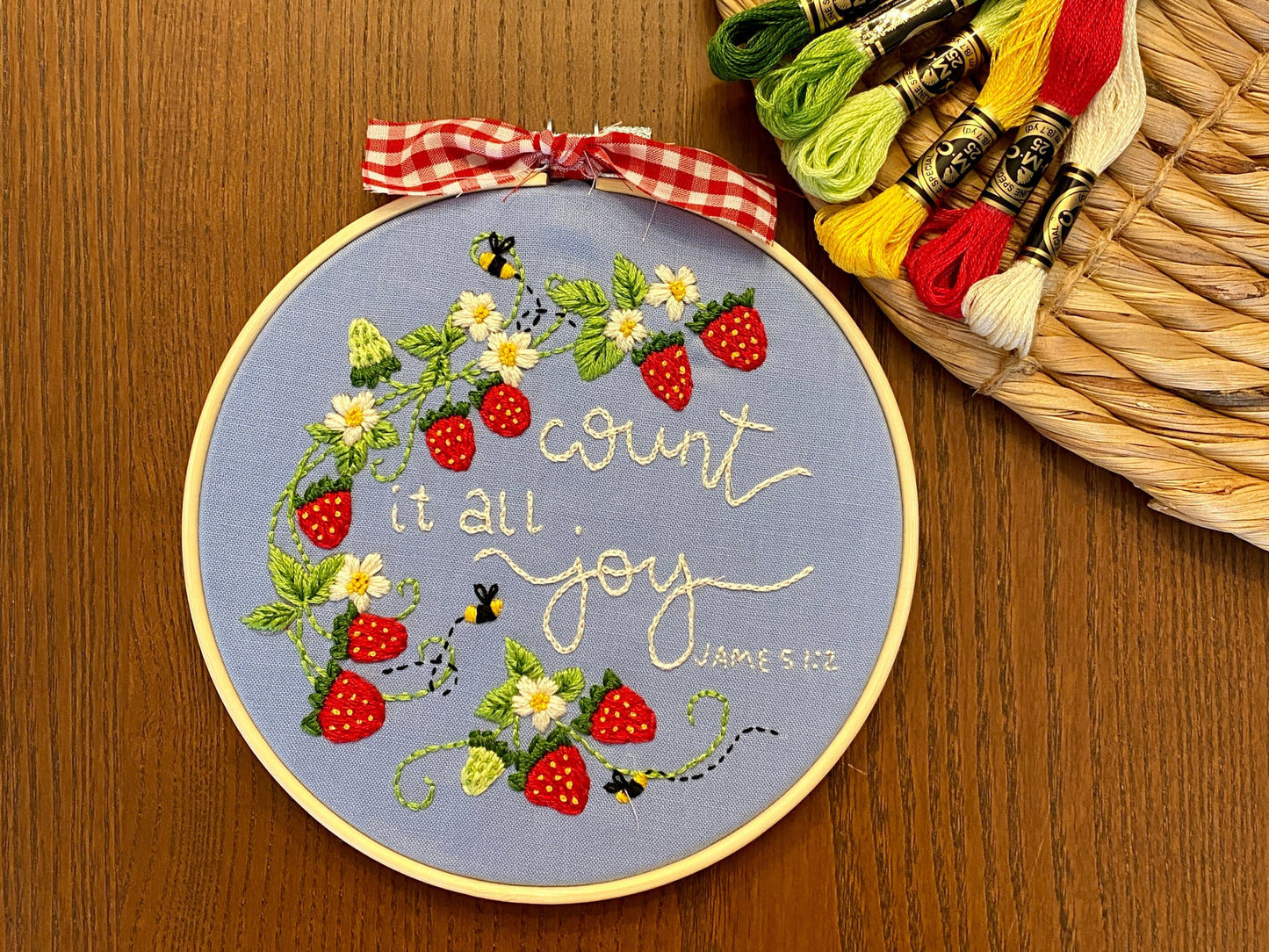 "Count It All Joy" Embroidery Kit